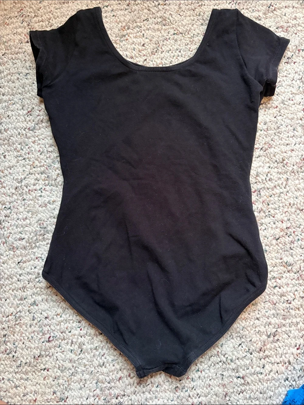 Capezio Black Short-Sleeve Dance Leotard for Kids